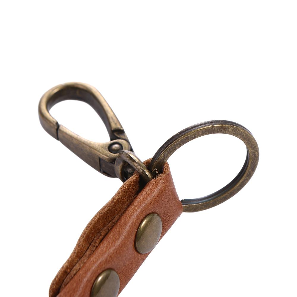 Leather Work For Car - Porte-clés de voiture en cuir véritable,