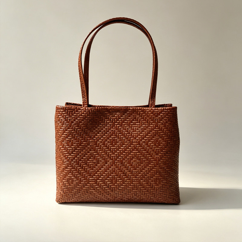Leatherwork Workshop - Sac fourre-tout Mendy en cuir véritable
