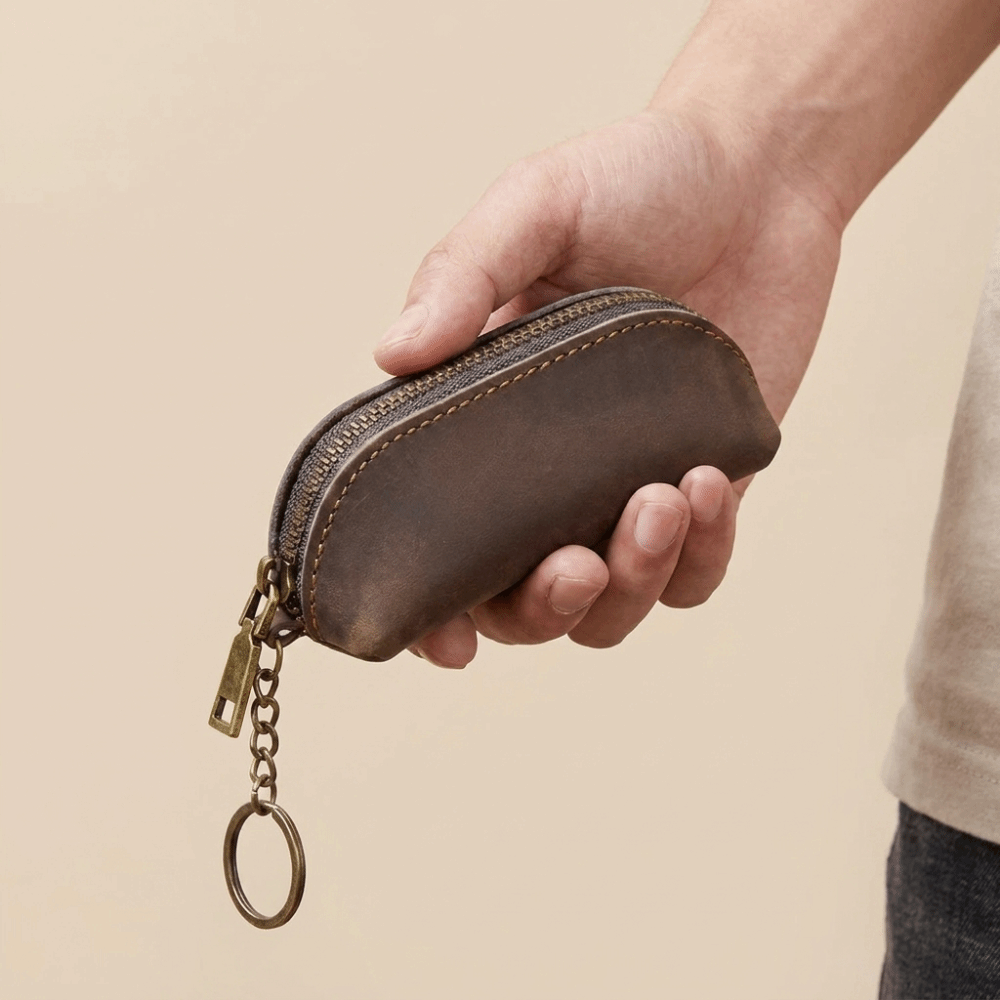 Porte-monnaie rétro anti-perte - Leather Work For Car avis et prix