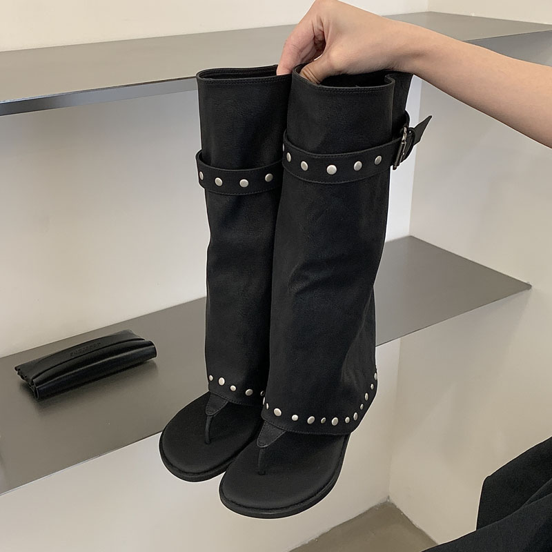 Eilyken – bottes hautes vintag - Belt Buckle Blank avis et prix