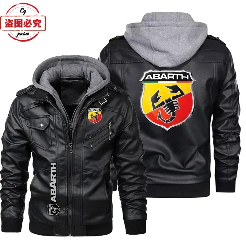 Veste en cuir taille européenn - Leather Work Jacket With Hood avis et prix