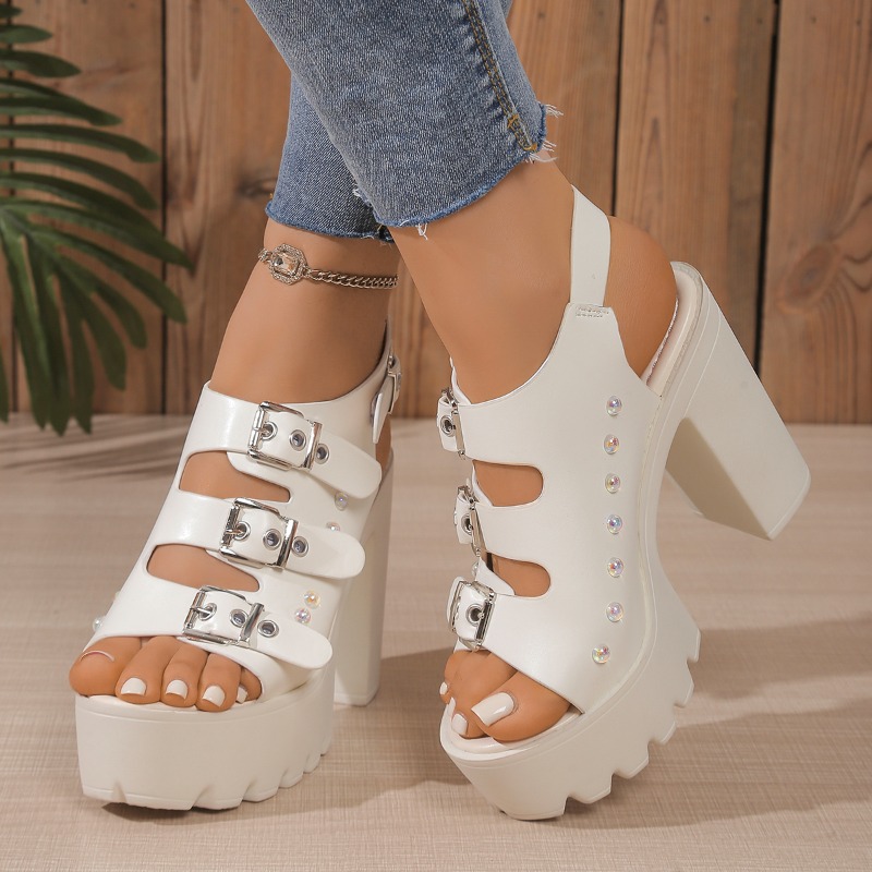Sandales à talons Super hauts, - Belt Buckle Blank avis et prix