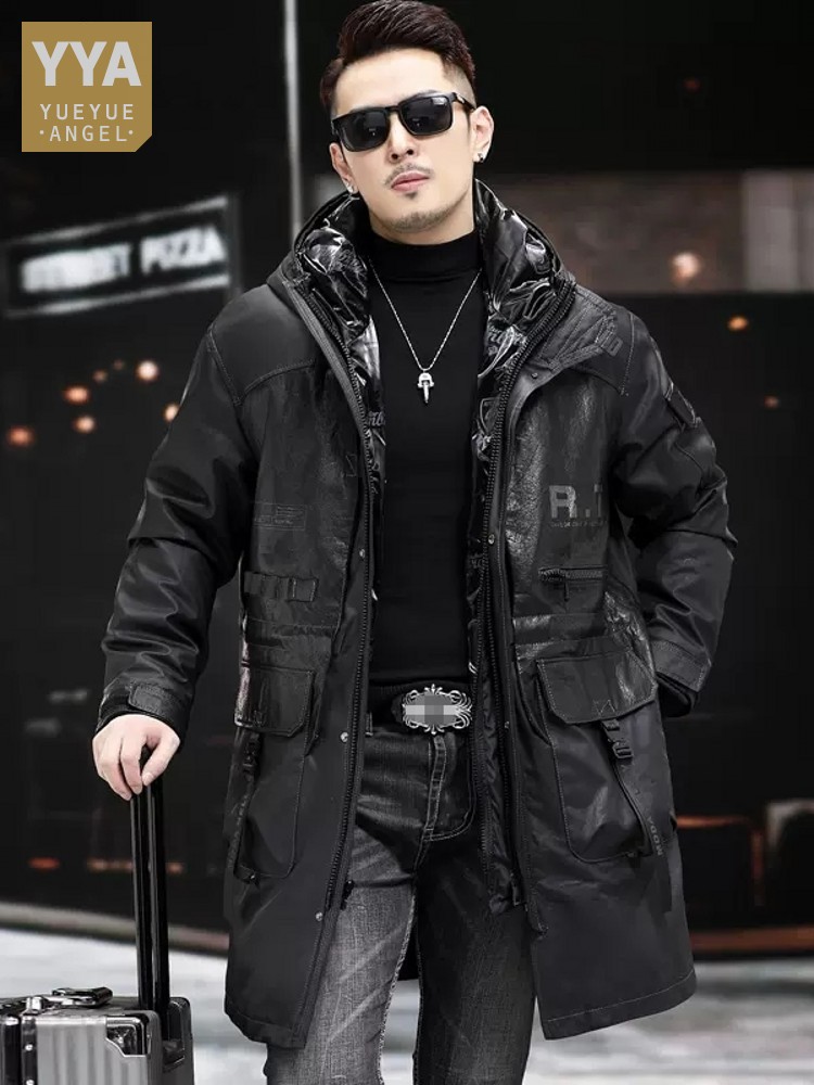 Manteau d'hiver en cuir vérita - Leather Work Jacket With Hood avis et prix