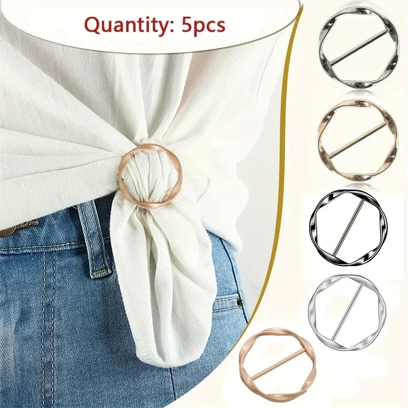 Lot de 5 pinces rondes en méta - Belt Buckle Blank avis et prix